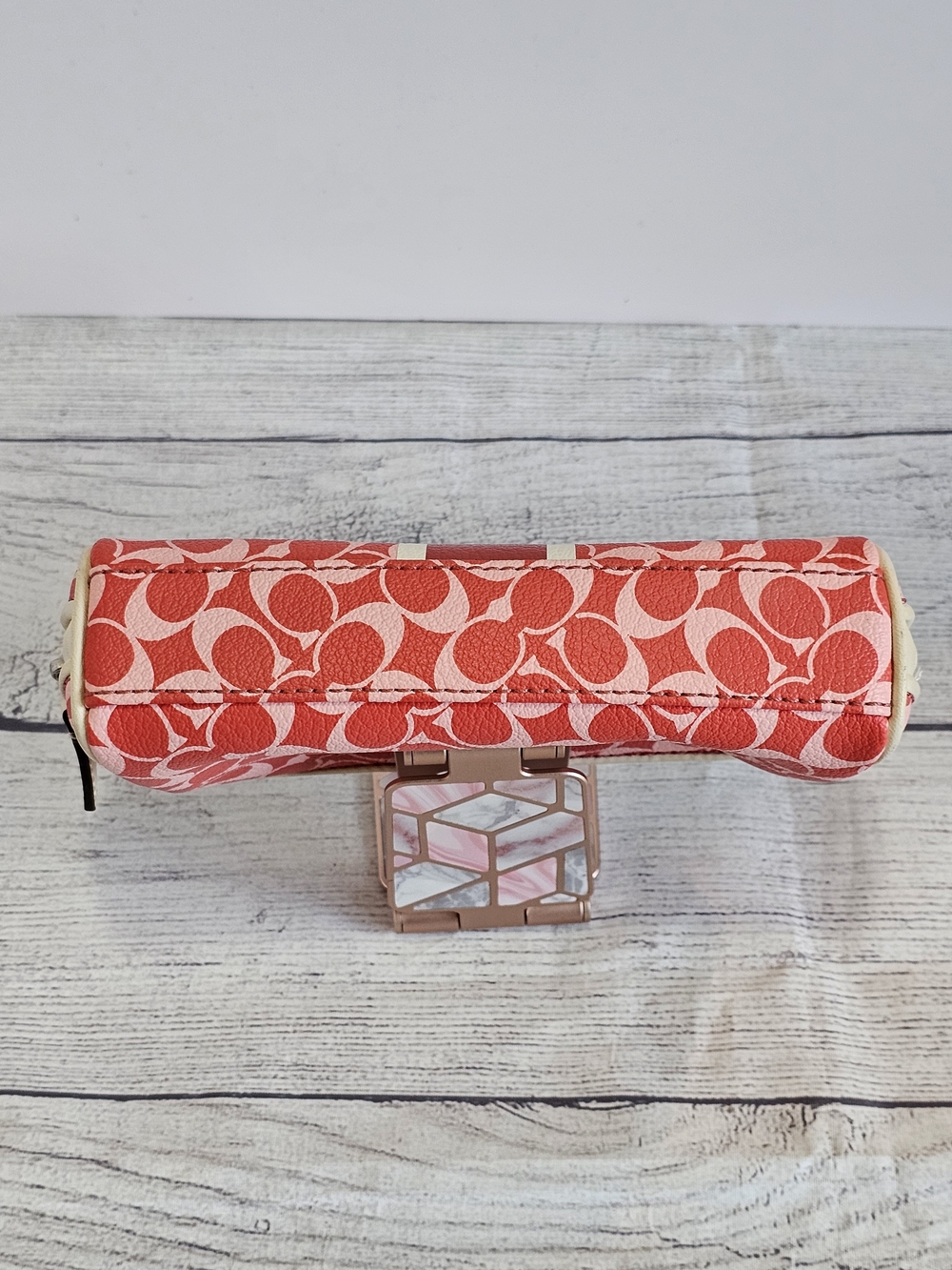 Coach Chelsea Leah Tote & Heritage Stripe Cosmetic Case - Picture 14 of 16